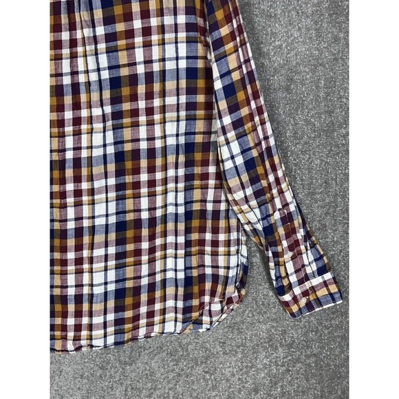 Old Navy Slim Fit Long Sleeve Plaid Flannel Button Down Shirt Mens Size XXL - Picture 12 of 15